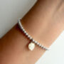 St Christopher Heart Bracelet Sterling Silver, thumbnail 4 of 6