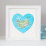 Personalised Iceland Map Heart Wedding Anniversary Gift, thumbnail 1 of 6