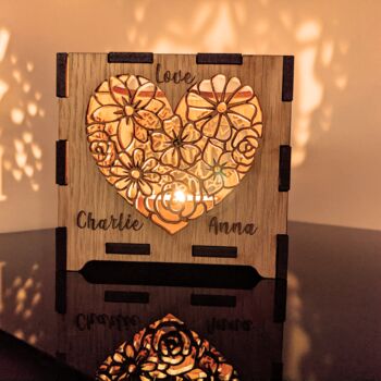 Mother's Day Wooden Lantern With Gift, 6 of 8