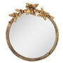 Canova Floral Gold Round Mirror, thumbnail 2 of 5