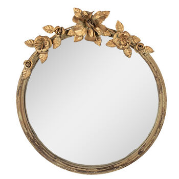 Canova Floral Gold Round Mirror, 2 of 5