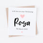 Personalised Christening Card For Girl Or Boy, thumbnail 1 of 2