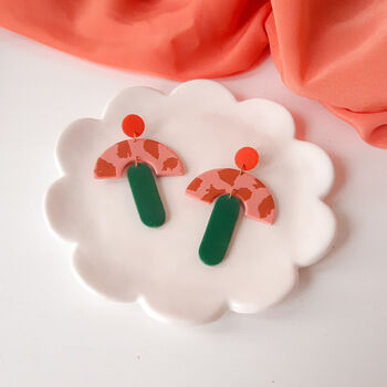 Safari Sunrise | Polymer Clay Statement Earrings, 5 of 8