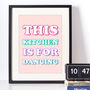 This Kitchen Is For Dancing Typographic Print, thumbnail 3 of 3