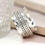 Personalised Sterling Silver Dotty Spinning Ring, thumbnail 3 of 9