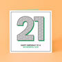 Happy Birthday To A Wonderful Son Age Card, thumbnail 3 of 3