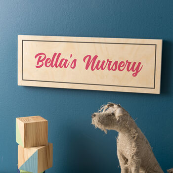 Personalised Wooden Room Name Sign, 3 of 4