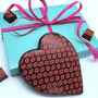 Large Dark Chocolate Heart Kiss Gift, thumbnail 1 of 3