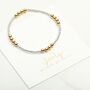 50th Birthday Stacking Bracelet Gift For Her, thumbnail 2 of 3