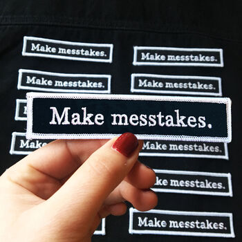 'Make Messtakes' Iron On Patch, 3 of 6