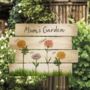 Personalised Wooden Birth Flower Sign, thumbnail 4 of 4