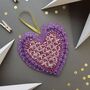 Ditzy Flower Design Textile Heart Kit, thumbnail 3 of 3