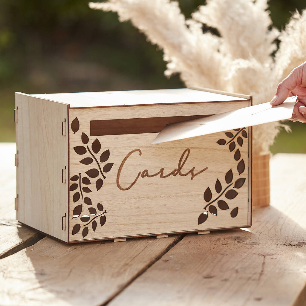 Wooden Wedding Card Box, 1 of 4