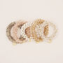 Set Of Five Beaded Hair Ties, thumbnail 4 of 6