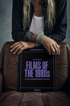 History Of Film Through The 1980's Personalised Gift Movies History Book, 7 of 10