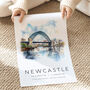 Newcastle Travel Print, thumbnail 2 of 7