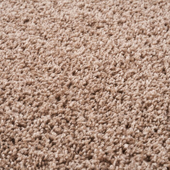 The Rugs Plain Beige Shaggy Rug, 8 of 12