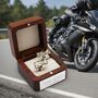 Personalised Two Tone Motorcycle Cufflinks, thumbnail 7 of 8