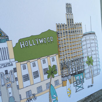 Los Angeles Cityscape Print, 4 of 4