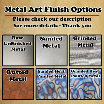 Metal Three Panel Abstract Wall Art Home Decoration, 4 of 12