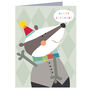 Mini Badger Birthday Card, thumbnail 2 of 5