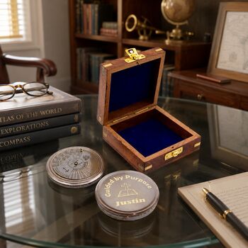 Personalised Three Inch Bronze 100 Year Calendar Compass, 8 of 12