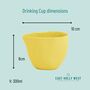 Bright Ceramic Cup No Handle Perfect For Matcha, thumbnail 2 of 5