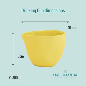 Bright Ceramic Cup No Handle Perfect For Matcha, 2 of 5