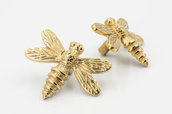 Solid Brass Dragonfly Drawer Knob, 2 of 7