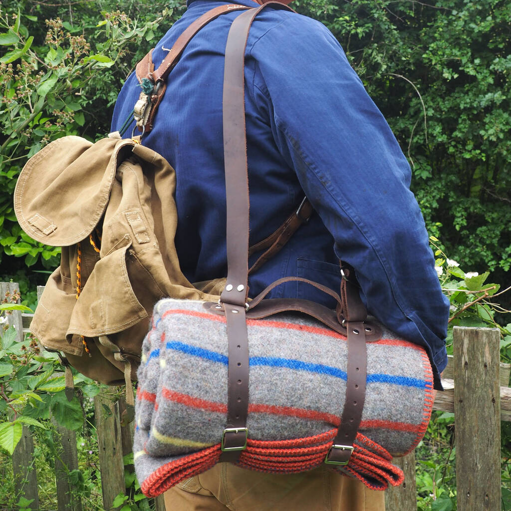 Personalised Shoulder Strap Picnic Blanket Carry Strap, 1 of 8