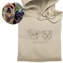 Personalised Pet Portrait Face Outline Hoodie, thumbnail 5 of 10