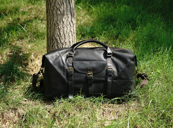 Genuine Leather Holdall With Front Pocket Detail, 12 of 12