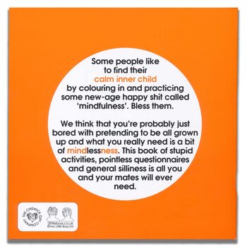 The Book Of Mindless Fun For Adults Orange, 2 of 9