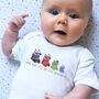 Personalised Ski Boot Family Baby Grow, thumbnail 1 of 3
