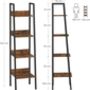 Four Tier Ladder Shelf Free Standing Storage Bookcase, thumbnail 2 of 9