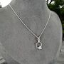 Sterling Silver Honeycomb Bee Pendant Necklace, thumbnail 3 of 8