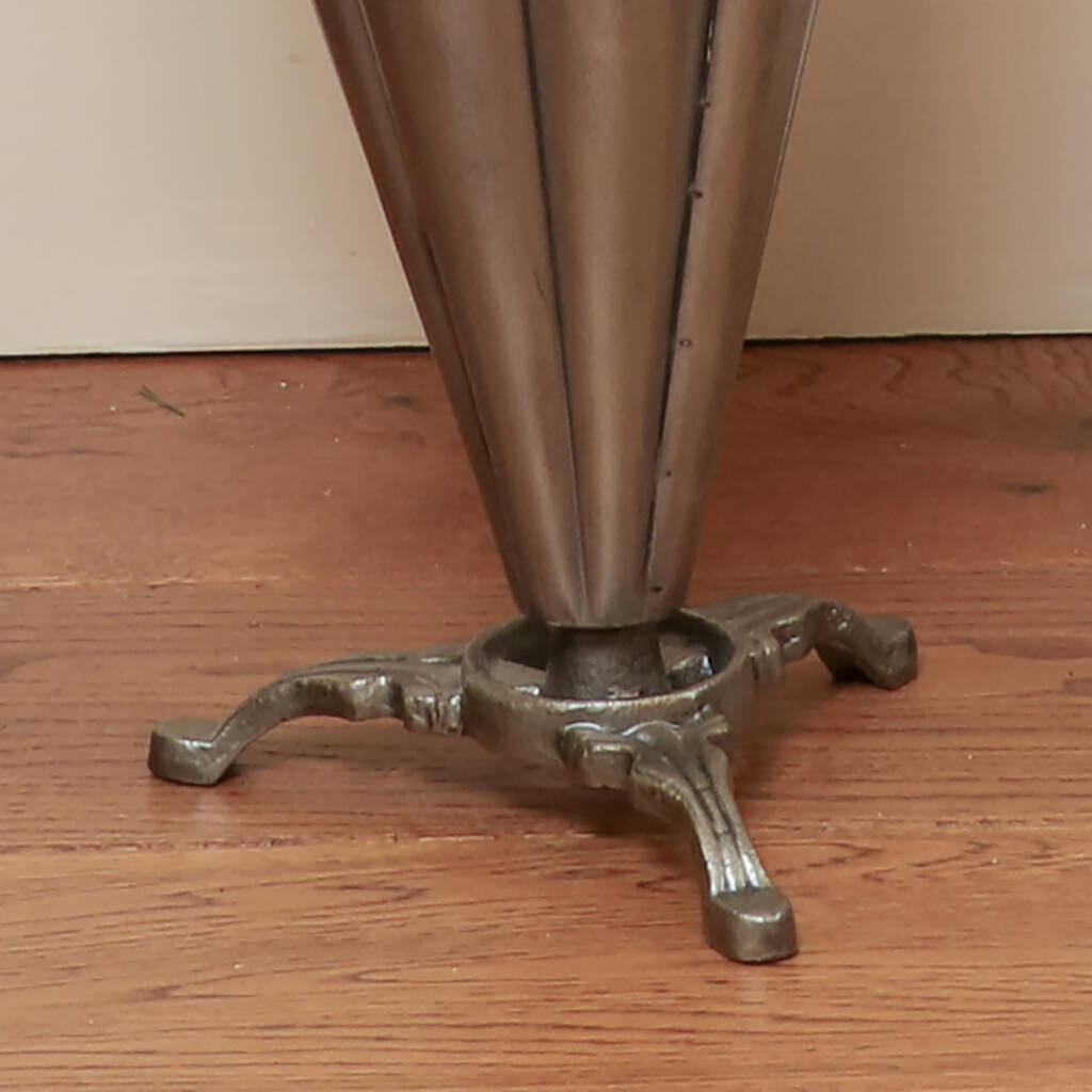 Vintage Silver Free Standing Umbrella Stand By Dibor
