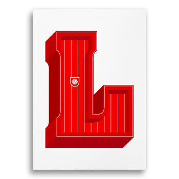Liverpool, A To Z Football Prints And Posters, 4 of 6