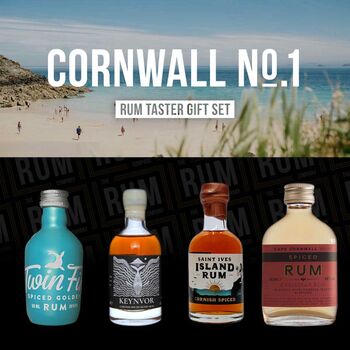 Cornwall Rum Taster Set Gift Box One, 2 of 6