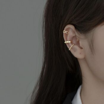 Gold Colour Sterling Silver Ear Cuffs, 2 of 10