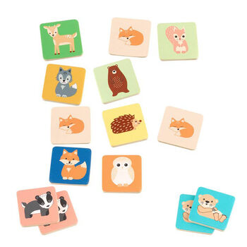 Woodland Animal Memory Game Toddler Christmas Gift, 6 of 6