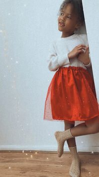 Red Sequin Tutu Dress, 4 of 8