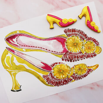 Hand Iced Marie Antoinette By Manolo Blahnik Biscuits, 2 of 4