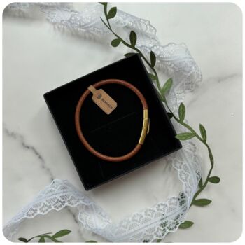 3rd Wedding Anniversary Gift, A Leather Themed Surprise, 2 of 3