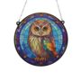 Little Owl Stained Glass Effect Suncatcher, thumbnail 6 of 6