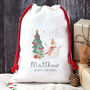 Personalised Christmas Santa Sack – Custom Present Bag For Christmas Eve Gifts, thumbnail 2 of 2