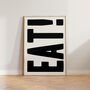 Eat! Bold Kitchen Dining Room Wall Art Print, thumbnail 2 of 6