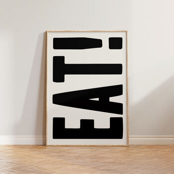 Eat! Bold Kitchen Dining Room Wall Art Print, 2 of 6