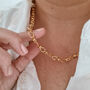 Textured Gold Plated Chain Necklace, thumbnail 1 of 4