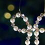 Crystal Pearl Bow Christmas Ornament, thumbnail 3 of 3